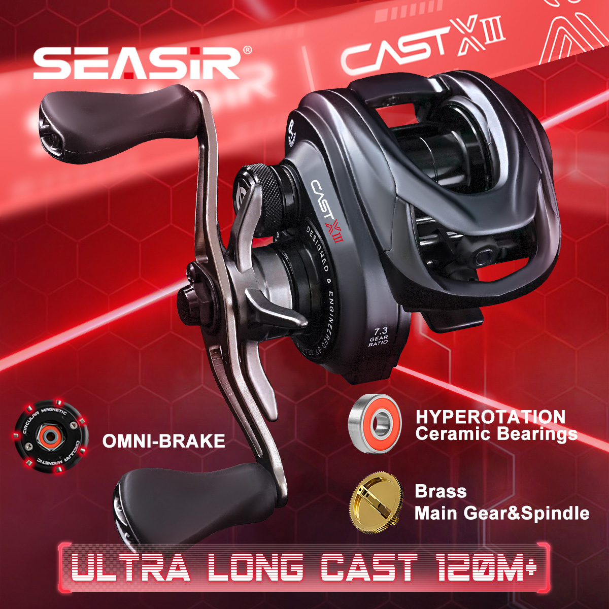 Carretilha de Casting SEASIR C - Abu Garcia Reel Max avaliação e preço